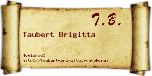 Taubert Brigitta névjegykártya